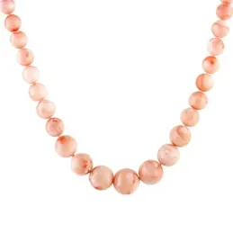Collar 18k modelo Coral (corales piel de angel 15,5-9mm.) Medida:45cm.