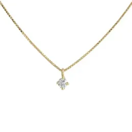 Colgante con cadena Oro Amarillo 18k modelo Garritas (1 Diamante 2,50mm. 0,06cts.) Colgante:2,50mm.