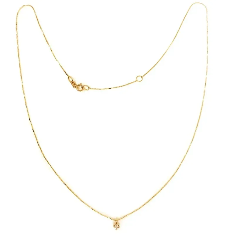 Colgante con cadena Oro Amarillo 18k modelo Garritas (1 Diamante 2,50mm. 0,06cts.) Colgante:2,50mm.