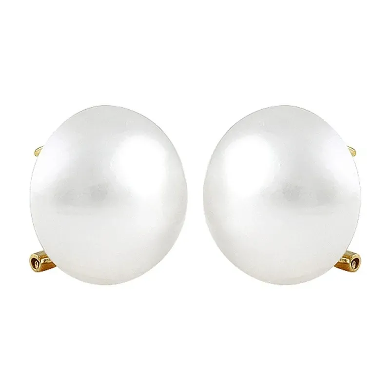 Pendientes Oro Amarillo 18k modelo Sofía (2 perlas japonesas 15-16mm.)