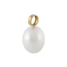 Colgante Oro Amarillo 18k modelo Daniela (1 perla cultivada perilla 10-11mm.)