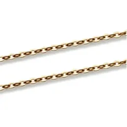 Cadena oro 18k modelo forzada 45cm. lisa