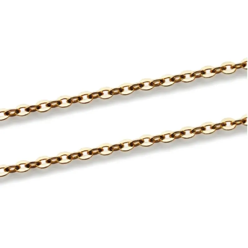 Cadena oro 18k modelo forzada 45cm. lisa