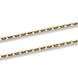 Cadena oro 18k modelo forzada 50cm. lisa