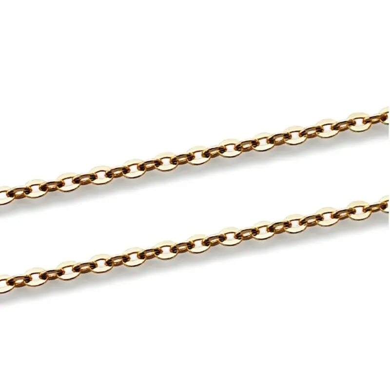 Cadena oro 18k modelo forzada 50cm. lisa