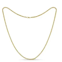 Cordón oro 18k salomónico 60cm. ancho 3.5mm. unisex