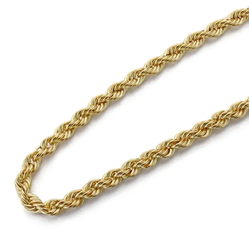 Cordón oro 18k salomónico 60cm. ancho 3.5mm. unisex
