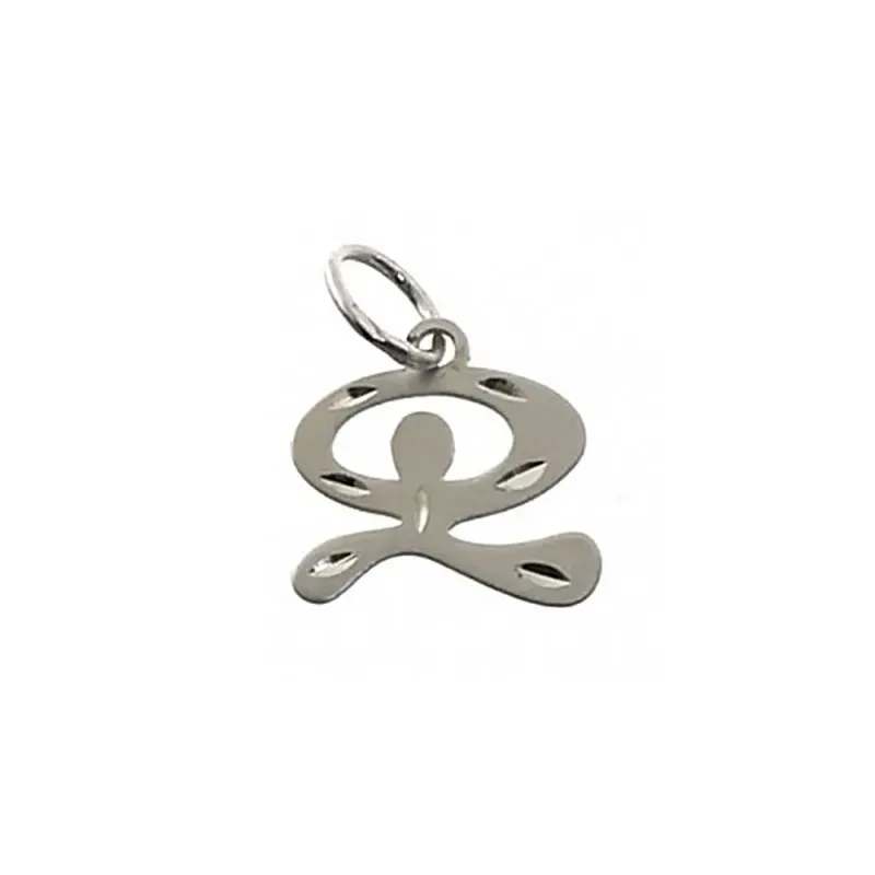 Colgante plata Ley 925m Indalo bailón 13mm. tallado unisex