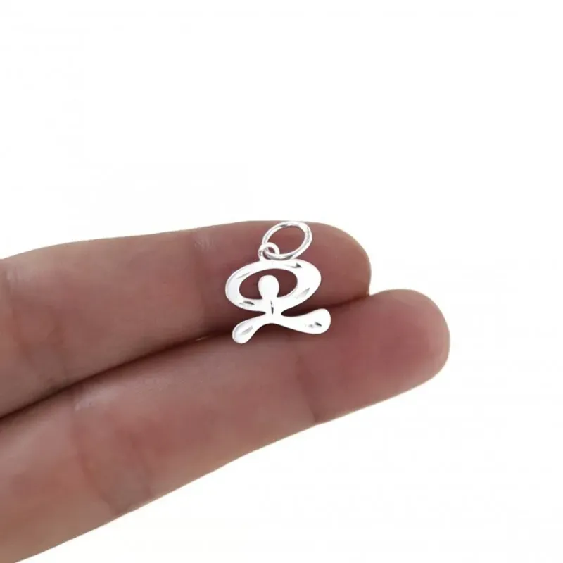 Colgante plata Ley 925m Indalo bailón 13mm. tallado unisex