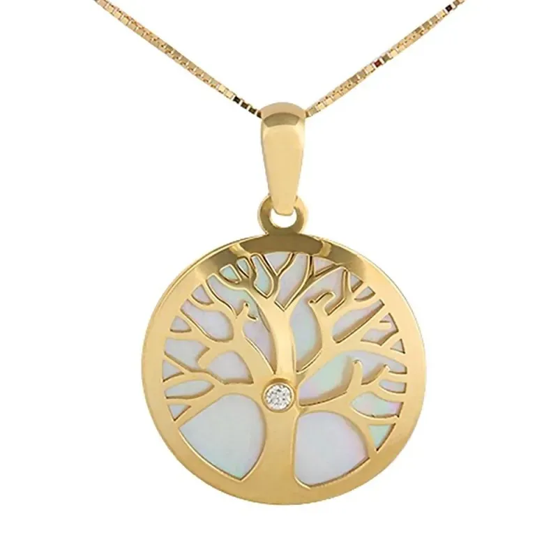Gargantilla oro 18k colección Tulipán 45cm. diamante brillante 0.016