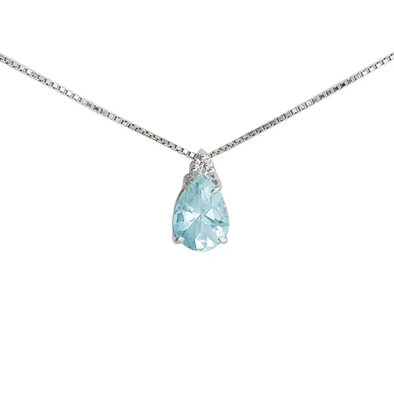 Gargantilla oro blanco 18k colección Azul diamantes brillantes 0.03ct