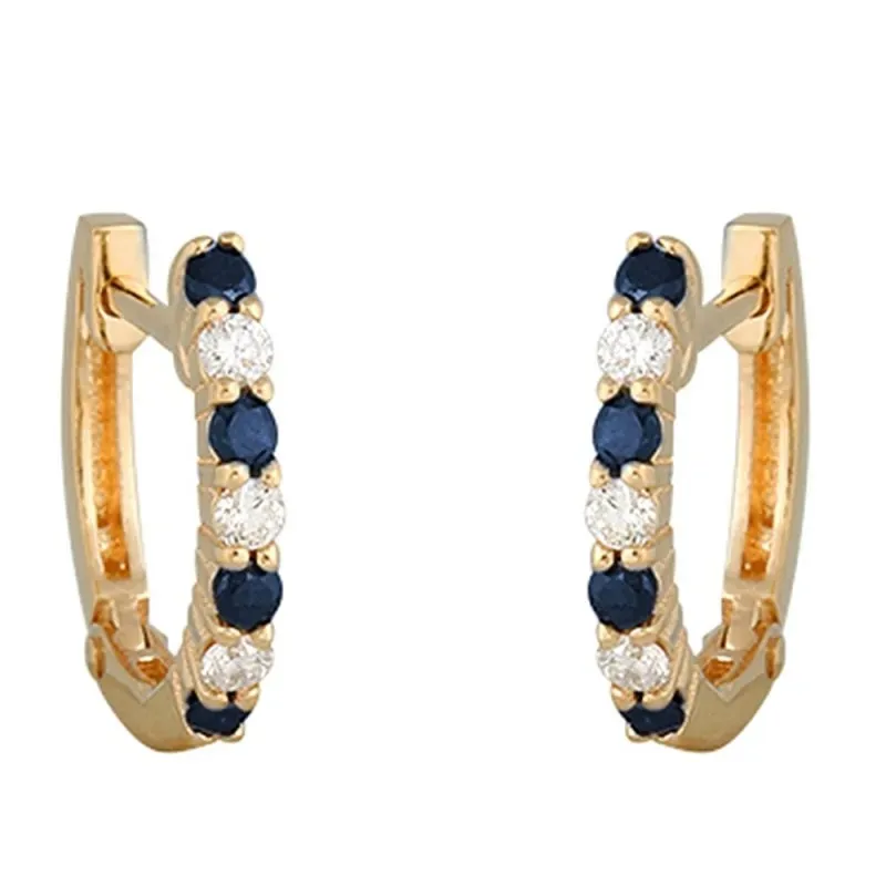 Pendientes oro 18k colección Narciso diamantes brillantes 0.09ct. zaf