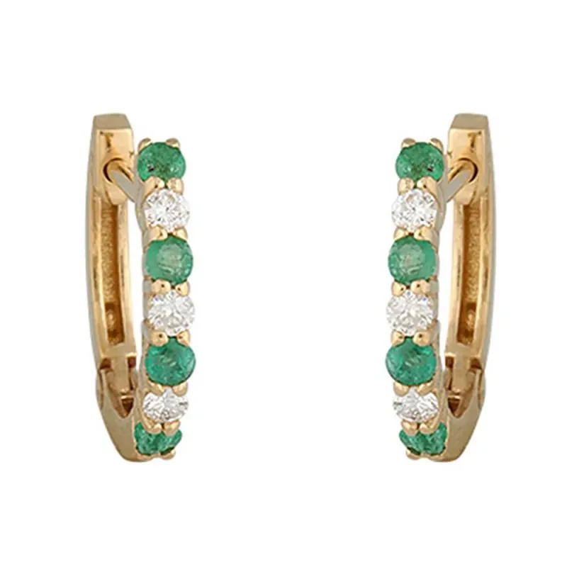 Pendientes oro 18k colección Narciso diamantes brillantes 0.09ct. esm