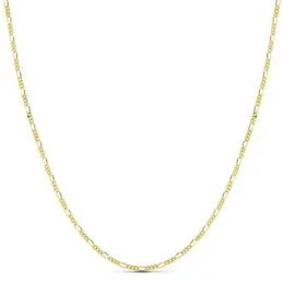 Cadena oro 18k maciza 45cm. eslabones alternos 3x1 lisa