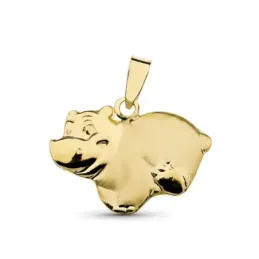 Colgante oro 18k hipopotamo