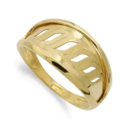 Sortija oro 18k mujer formas caladas combinadas