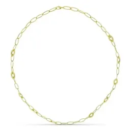 Collar oro 18k mujer 80 cm. forzada eslabones ovalados mosquetón