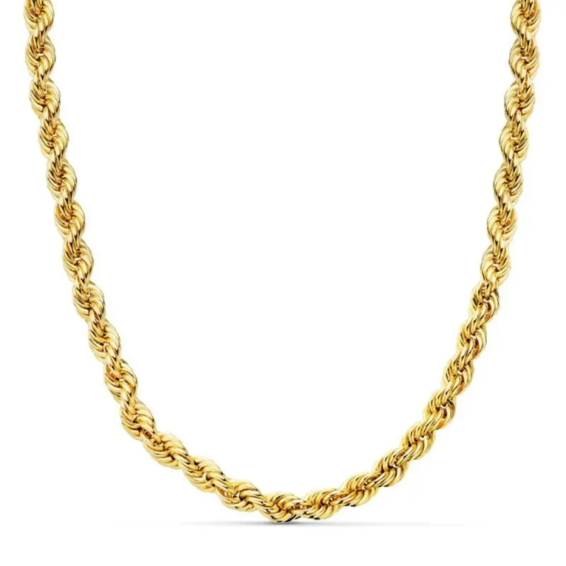 Cordón cadena oro 18k salomónico  ligero 5 mm.