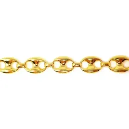 Pulsera oro 18k mujer 20.5 cm. calabrote 15 mm. reasa