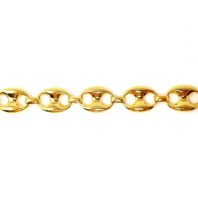 Pulsera oro 18k mujer 20.5 cm. calabrote 15 mm. reasa