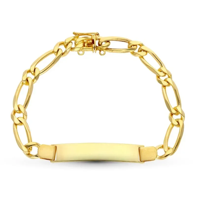 Esclava oro 18k maciza 21 cm. chapa lisa