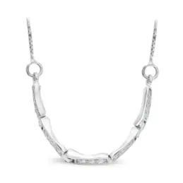Gargantilla oro blanco 18k mujer barras horizontales combinadas circo