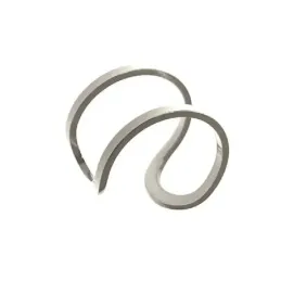 Pendiente ear cuff medio par plata Ley 925m mujer 13 mm. adaptable 9