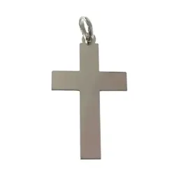Cruz colgante plata Ley 925m unisex 3 cm. x 2 cm. lisa
