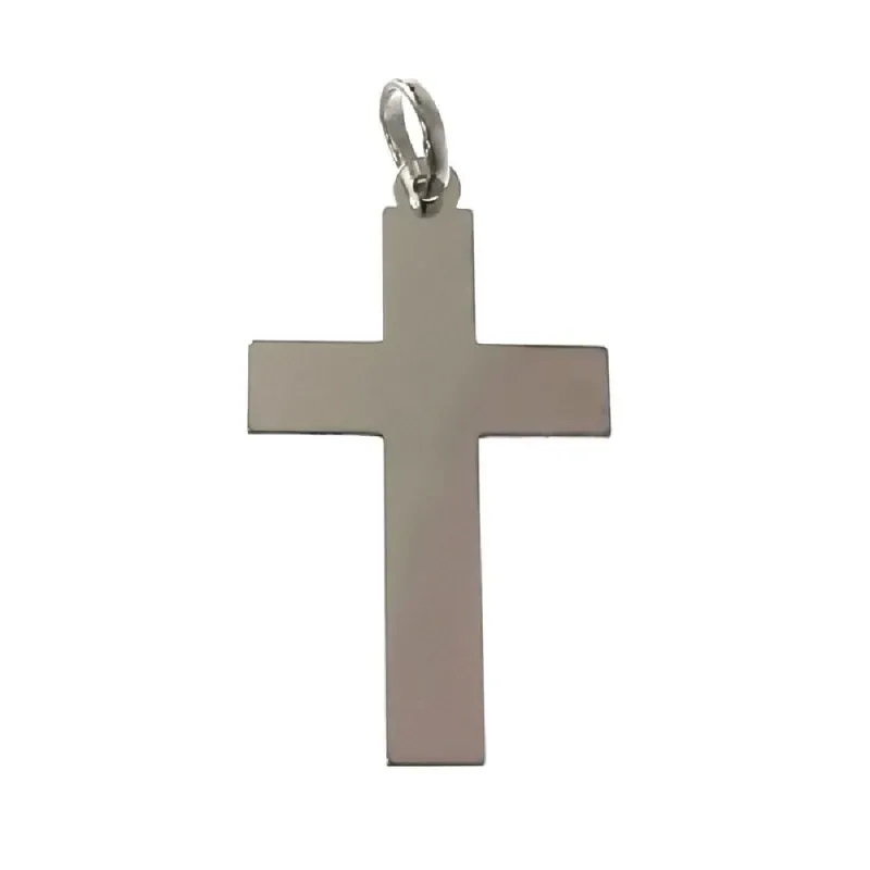 Cruz colgante plata Ley 925m unisex 3 cm. x 2 cm. lisa