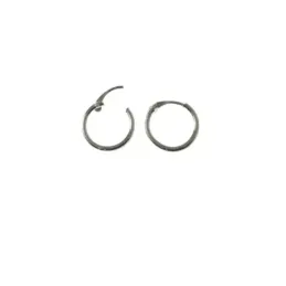Pendientes plata Ley 925m mujer aros 10 mm. lisos