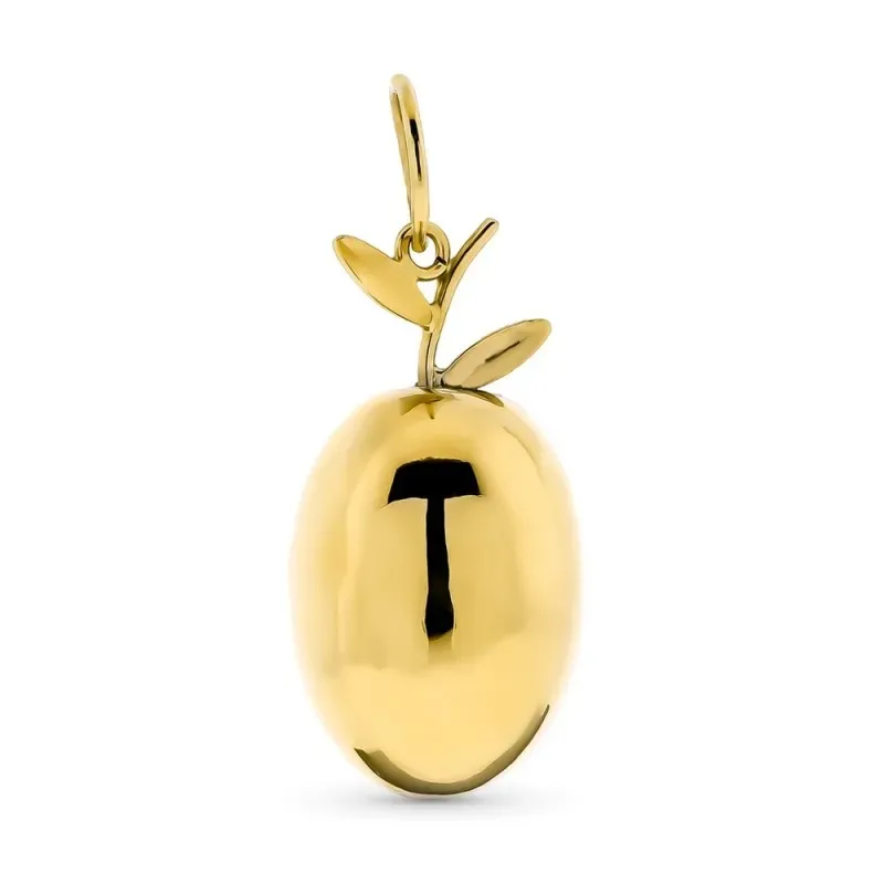 Colgante oro 18k unisex 20 mm. aceituna