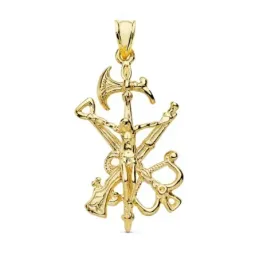 Cristo de la Legión colgante oro 18k unisex 35 mm. Detalles
