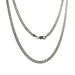 Cadena plata Ley 925m unisex 50 cm. marina espesor hilo 0.80 mm. mosq