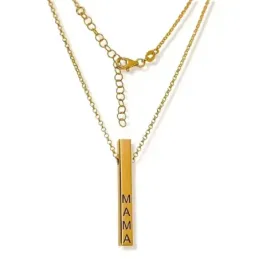 Gargantilla plata Ley 925m mujer 40 cm. cadena rolo chapada oro tubo