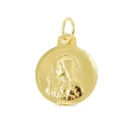 Escapulario Virgen del Carmen Sagrado Corazón Jesús Medalla Plata mac