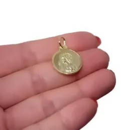 Escapulario Virgen del Carmen Sagrado Corazón Jesús Medalla Plata mac