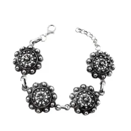 Pulsera plata ley 925m charro [AB0038]