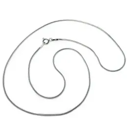 Cadena plata ley 925m 45cm. cola ratón 0.20mm. [AB0379]