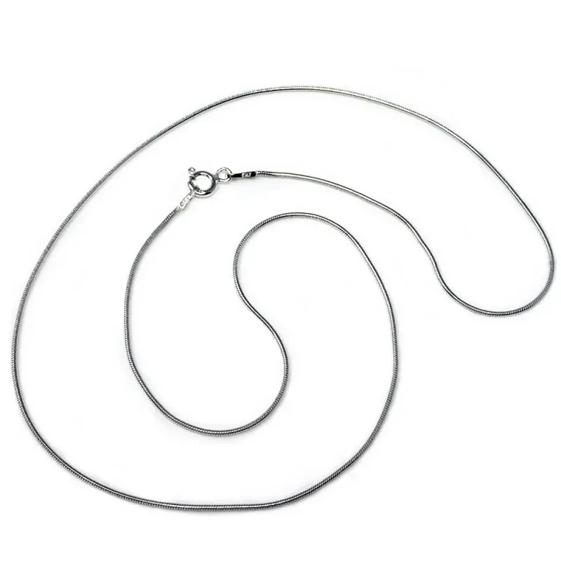 Cadena plata ley 925m 45cm. cola ratón 0.20mm. [AB0379]