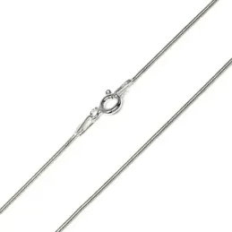 Cadena plata ley 925m 45cm. cola ratón 0.20mm. [AB0379]