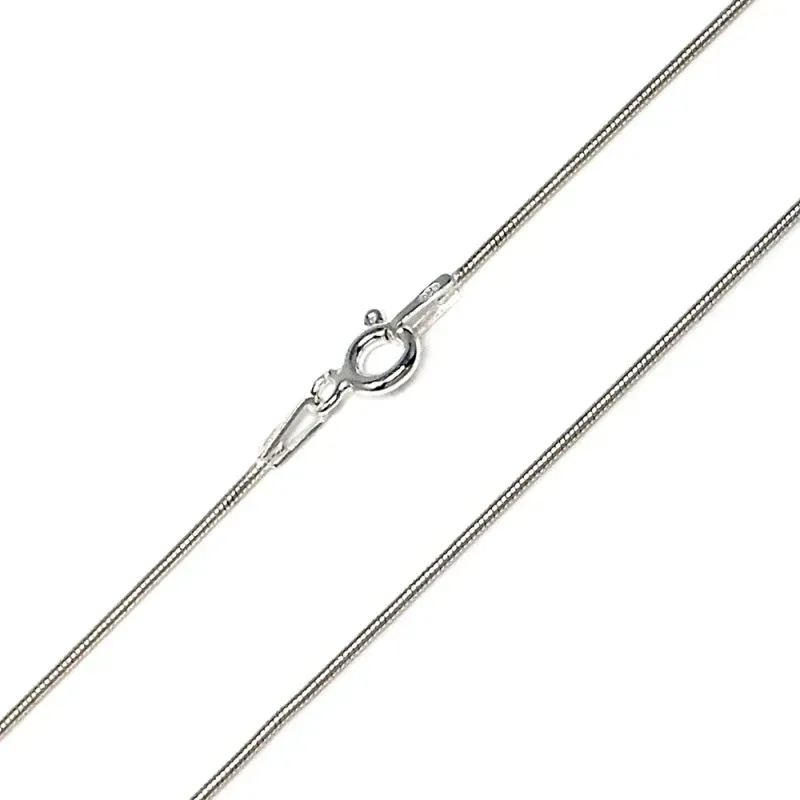 Cadena plata ley 925m 45cm. cola ratón 0.20mm. [AB0379]