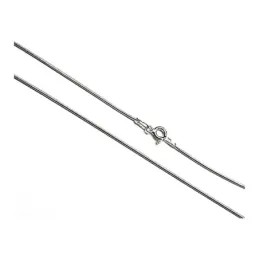 Cadena plata ley 925m 45cm. cola ratón 0.20mm. [AB0379]