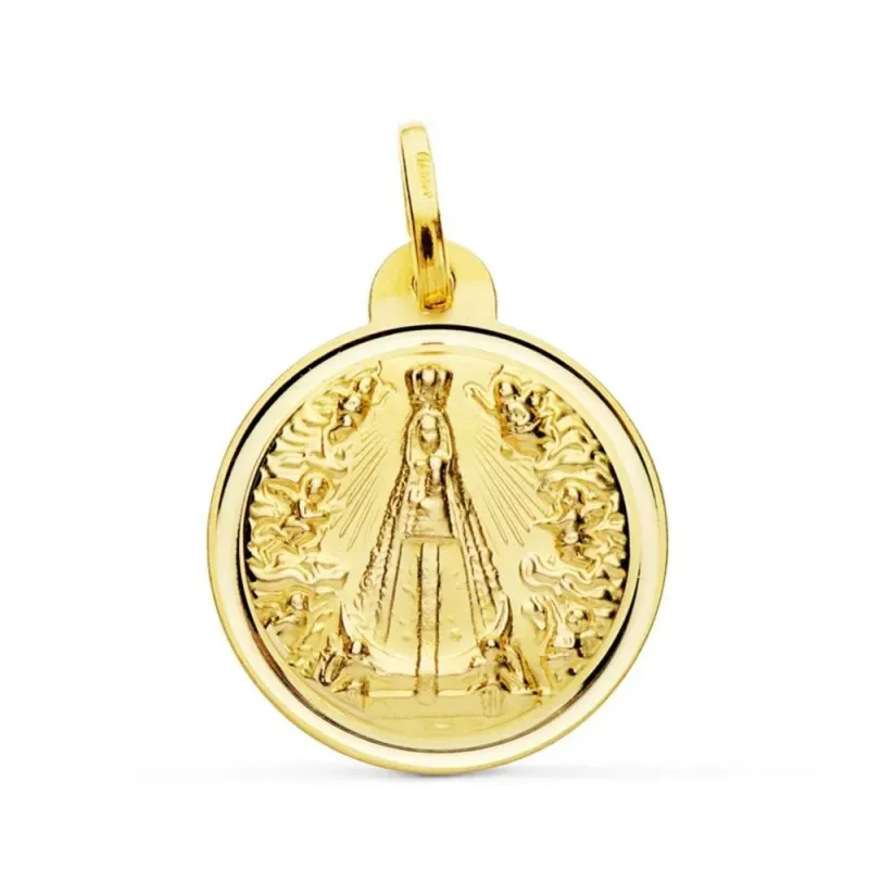 Ntra. Sra. de Begoña medalla oro 18k unisex 20 mm. bisel