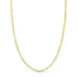 Cadena oro 18k unisex 45 cm. ancla plana eslabones 2 mm. mosquetón