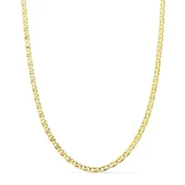 Cadena oro 18k unisex 45 cm. ancla hueca eslabones 2 mm.