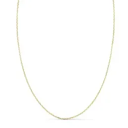Cadena oro 18k unisex 60 cm. forzada 1 mm.