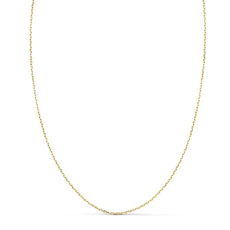 Cadena oro 18k unisex 60 cm. forzada 1 mm.