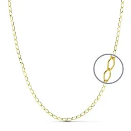 Cadena oro 18k rombo 35 cm. eslabón 1.75 mm.