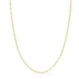 Cadena oro 18k unisex 40 cm. eslabón 3x1 ancho 1 mm. reasa