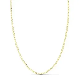 Cadena oro 18k unisex 60 cm. barbada 1.5 mm. reasa
